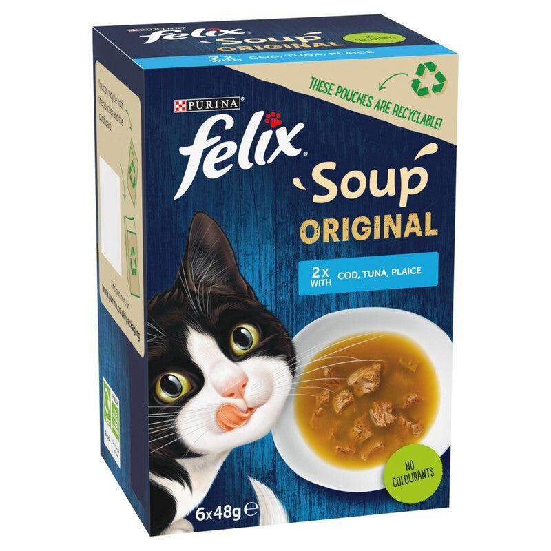 Felix Soup Original Fish Selection 48g x 6