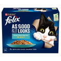 Felix Adult AGAIL Ocean Feast Pouches Chunks in Jelly 85g x 12
