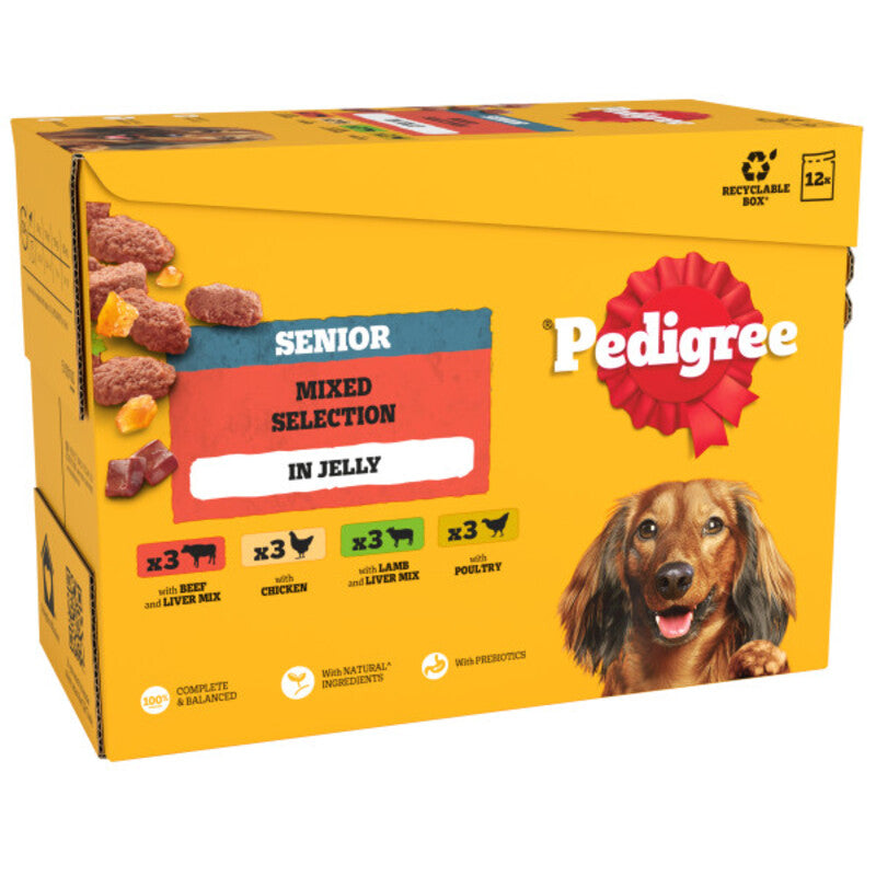 Pedigree Senior Mixed Selection in Jelly 100g x 12