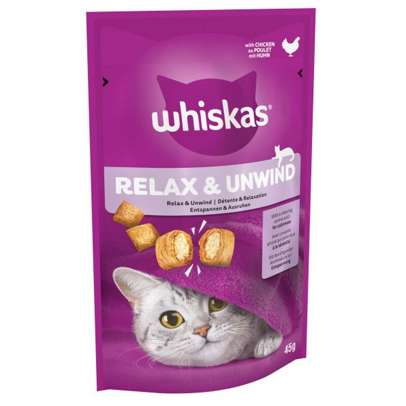 Whiskas Relax & Unwind with Chicken Cat Treat 45g