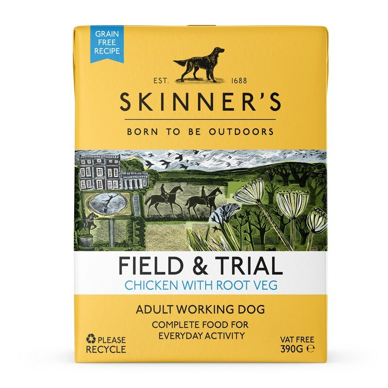 Skinners Field & Trial Adult Grain Free Chicken with Root Veg 390g