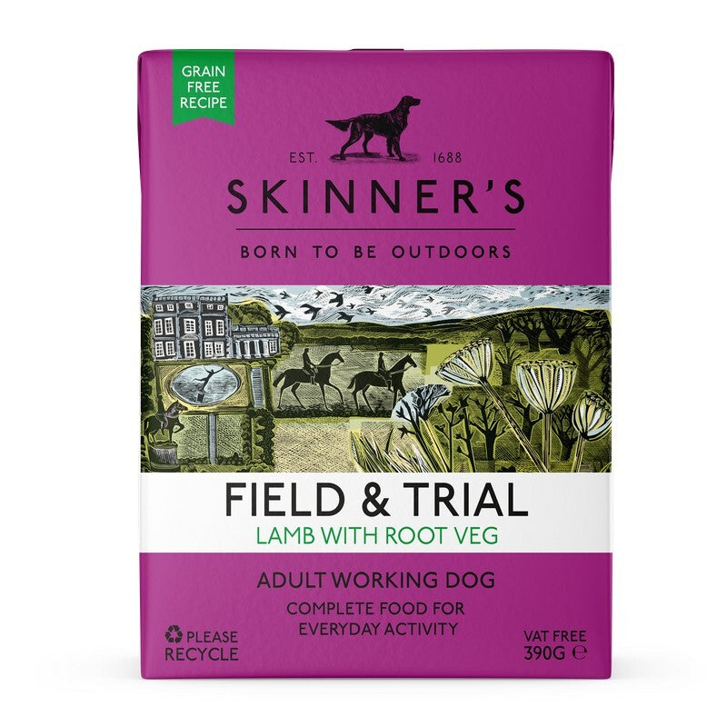 Skinners Field & Trial Adult Grain Free Lamb with Root Veg 390g