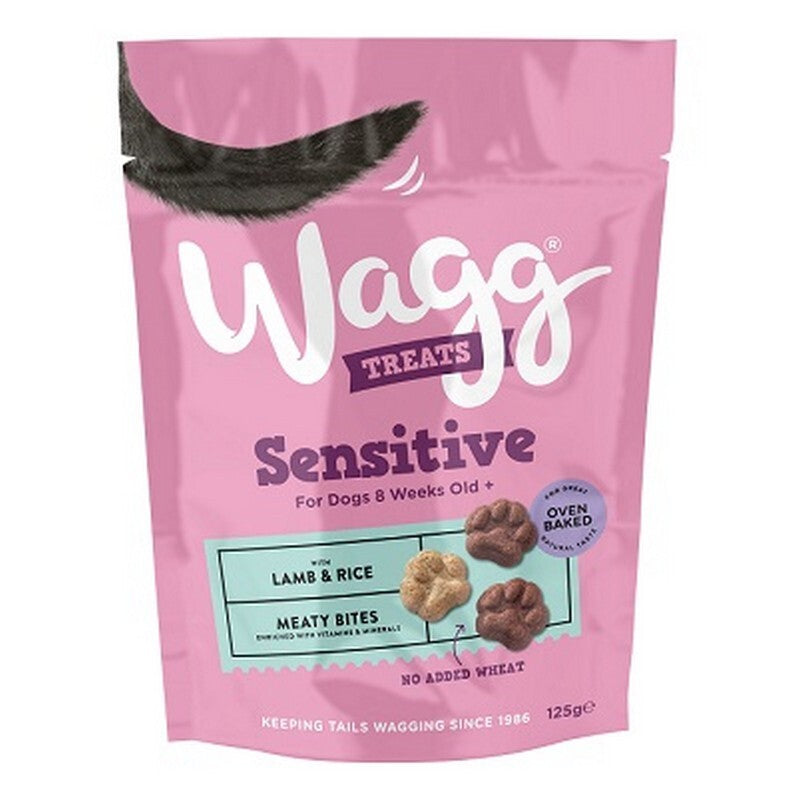 Wagg Sensitive Meaty Bites with Lamb & Rice Treats125g