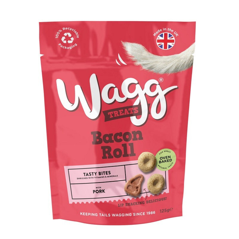 Wagg Bacon Roll Tasty Bites 125g