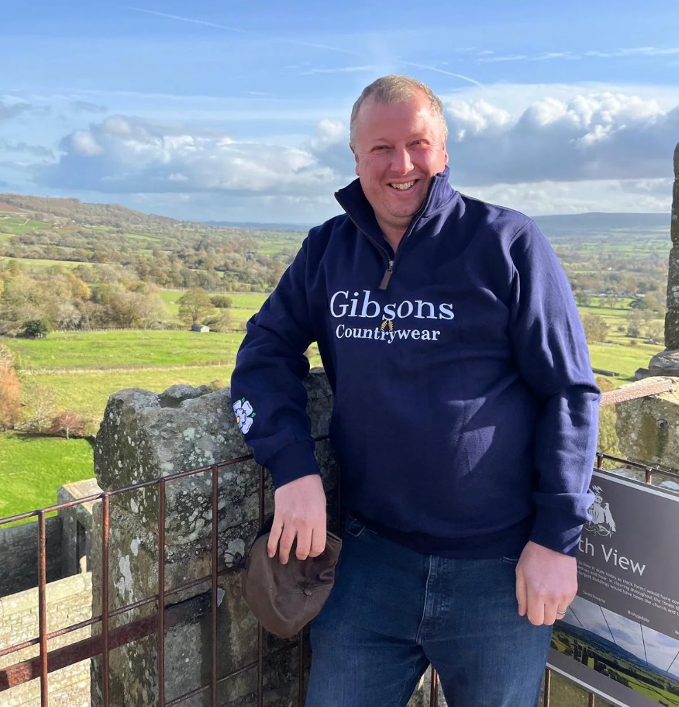 Gibsons Countrywear Navy 1/4 Zip