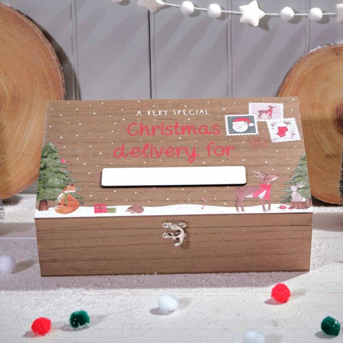 Childrens Winter Wonderland Wood Special Delivery Box