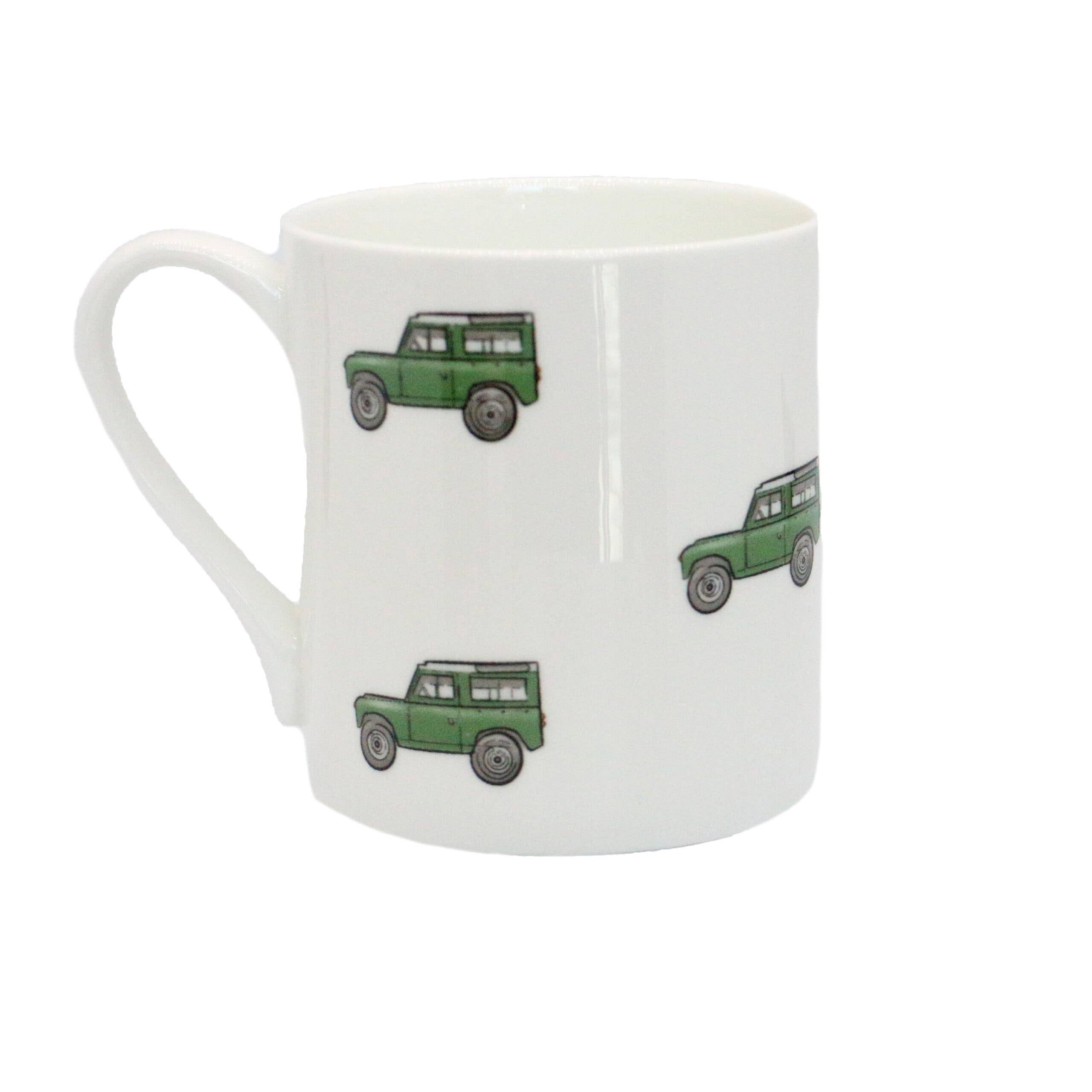 Land Vehicle Illustration Fine Bone China Mug