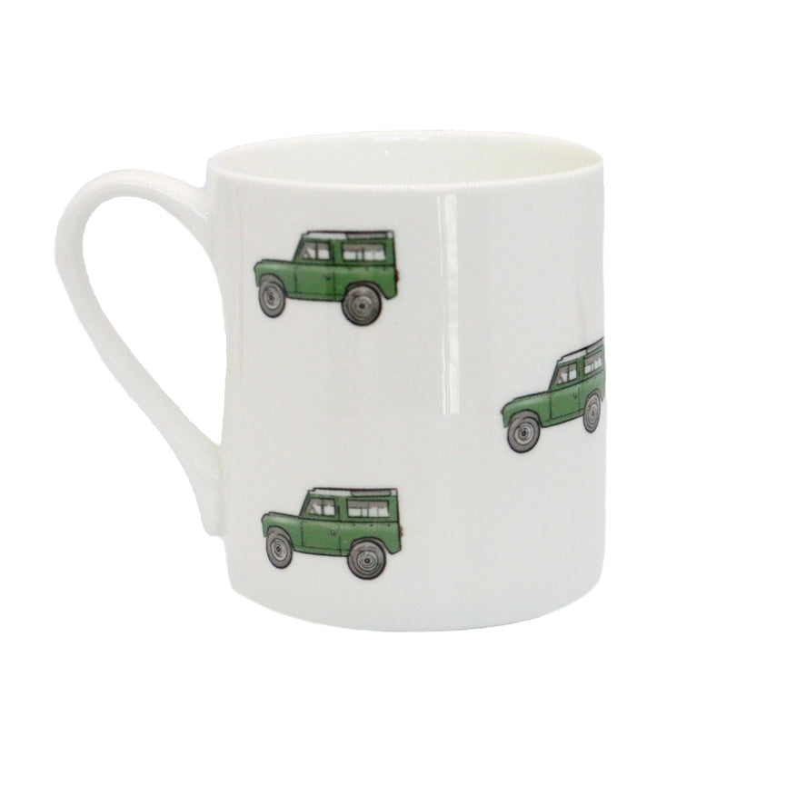 Land Vehicle Illustration Fine Bone China Mug