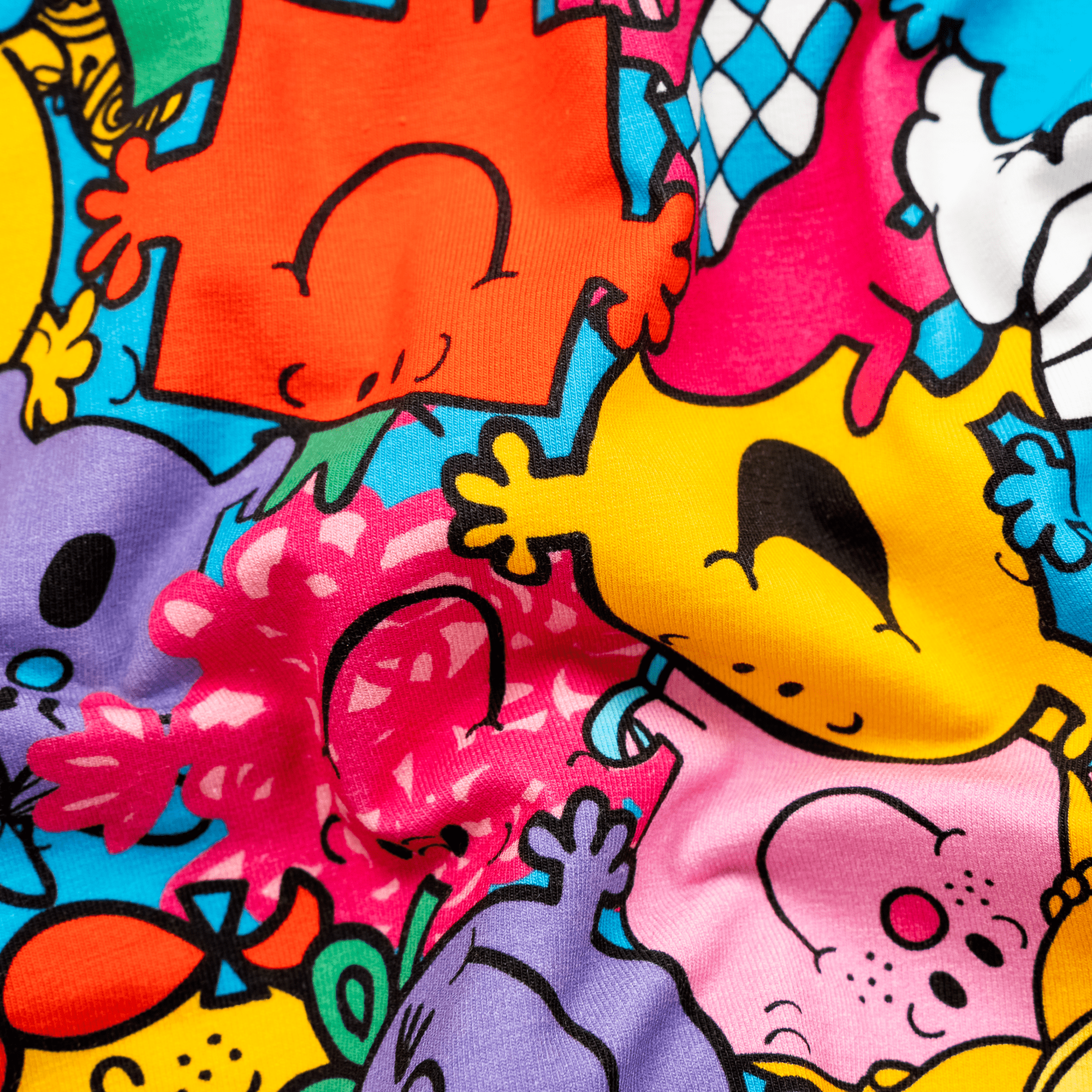 Mr Men Multi - Mens Cotton Boxer Shorts: Medium