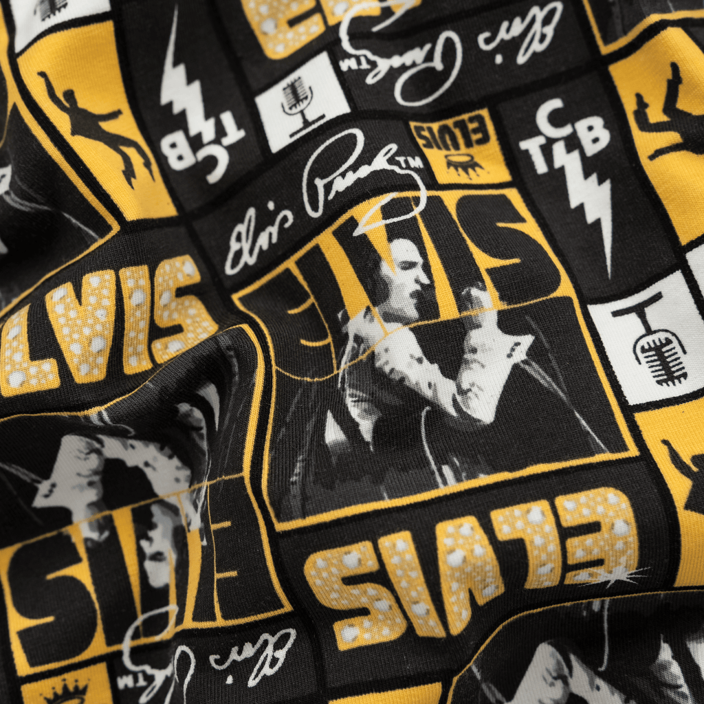 Elvis - Mens Cotton Boxer Shorts: Medium