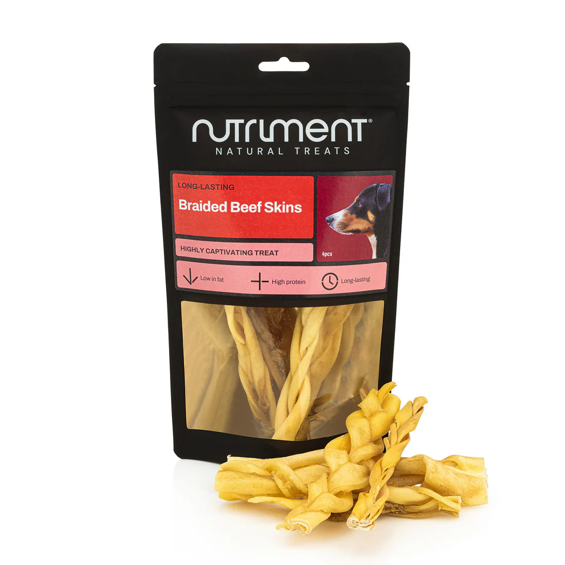 Braided Beef Skins 4pcs