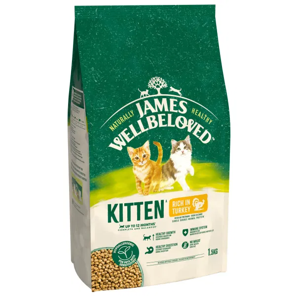 James Wellbeloved Cat Kitten Rich in Turkey 1.5kg