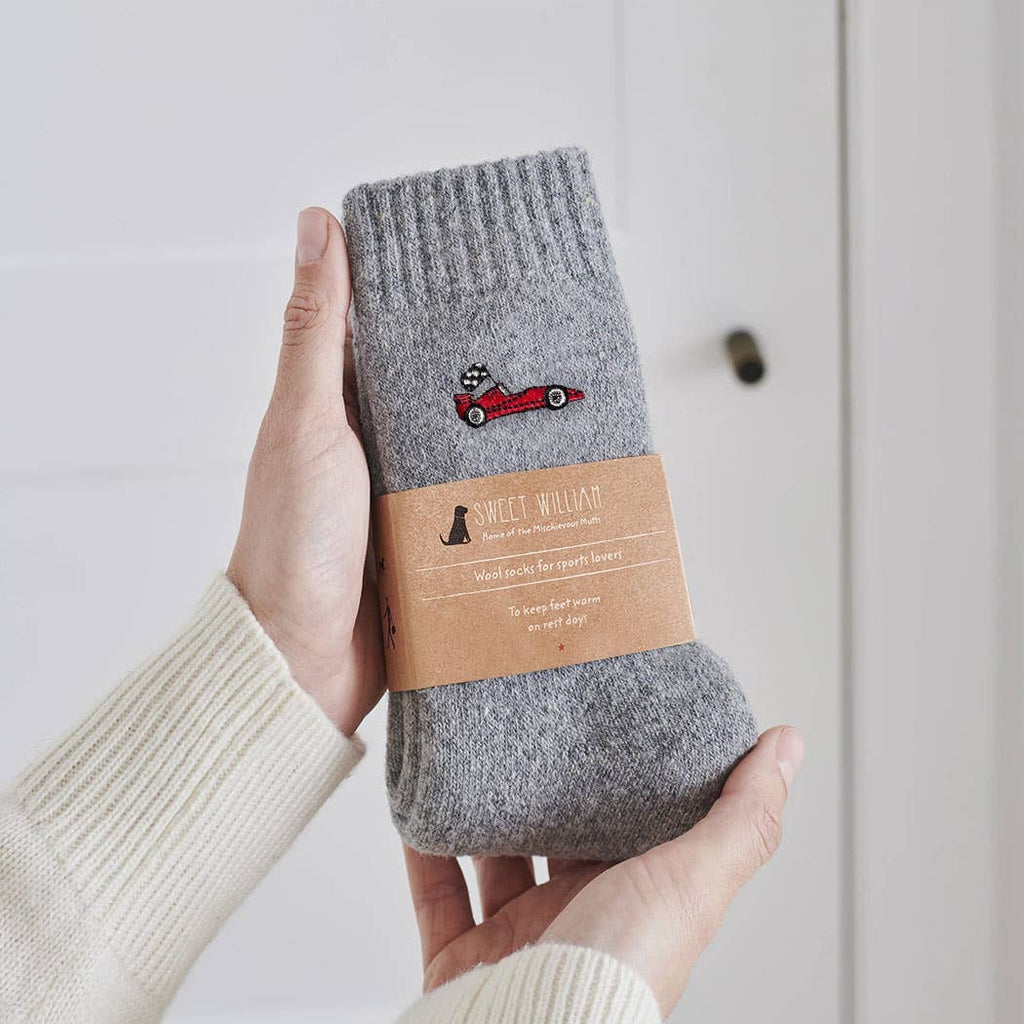 Formula One Sports Lover wool socks: Blue
