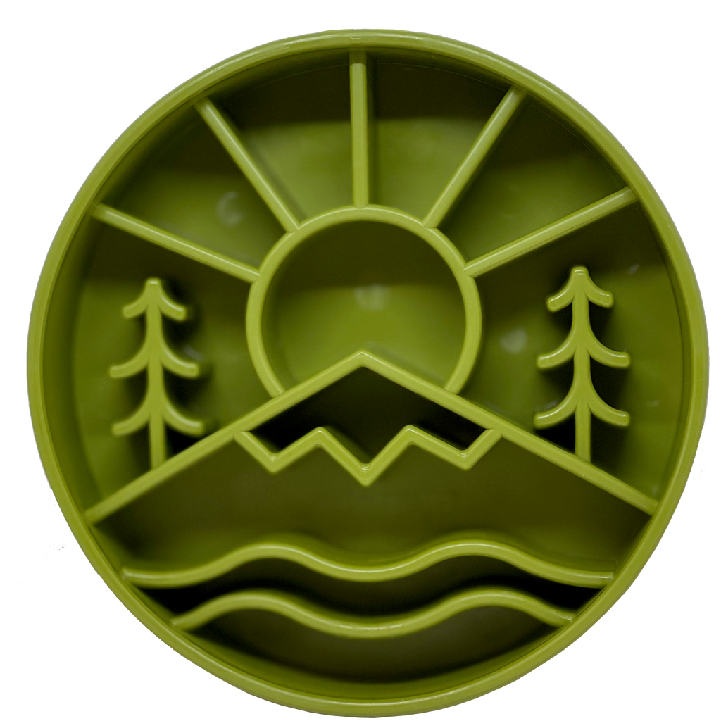 Great Outdoors Design eBowl Enrichment Slow Feeder Bowl for: Orange