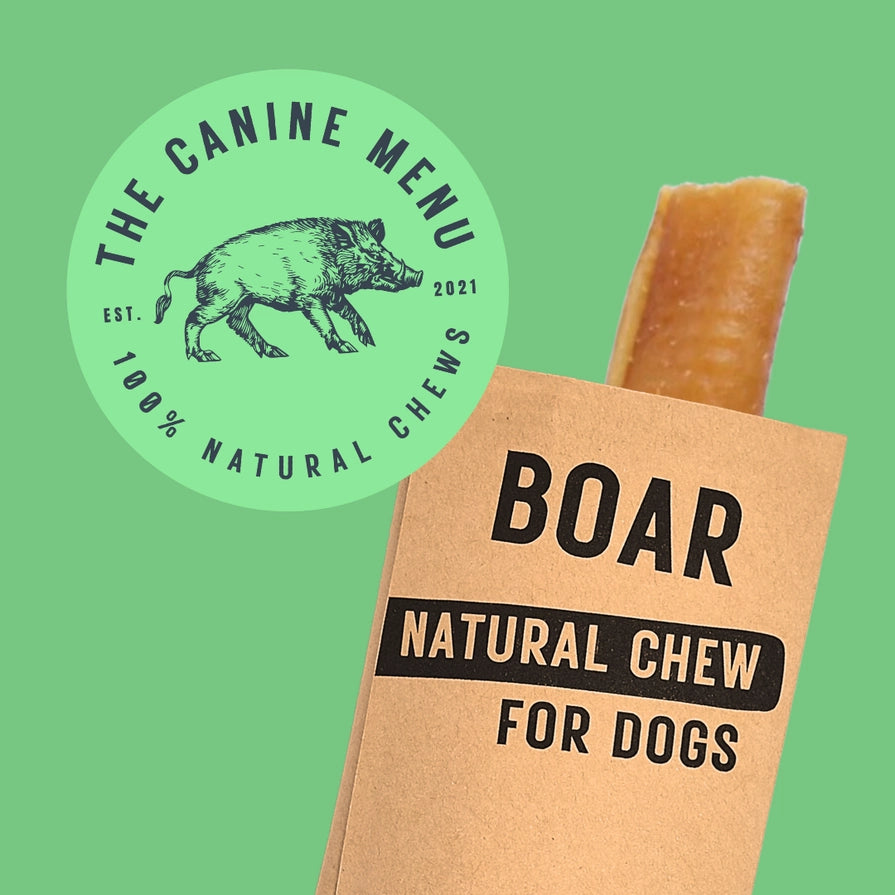 The Canine Menu Natural Dog Chew Boar