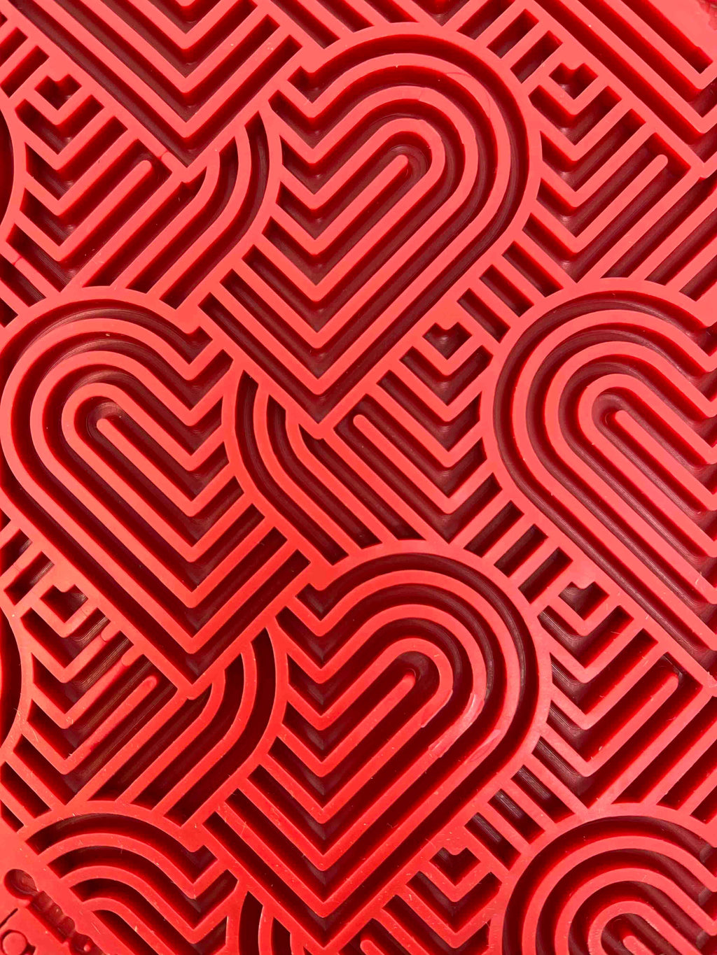 Heart Design Valentine Enrichment Lick Mat: Small