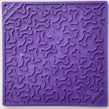 Bones Design Emat Enrichment Licking Mat: Red Bones E-mat