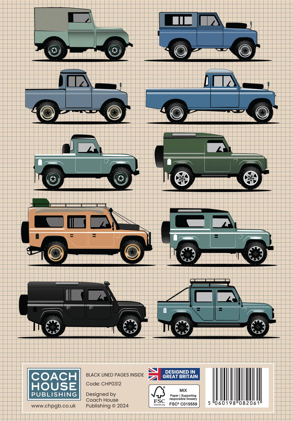 Landy Hardback Notebook A5 120 pages lined
