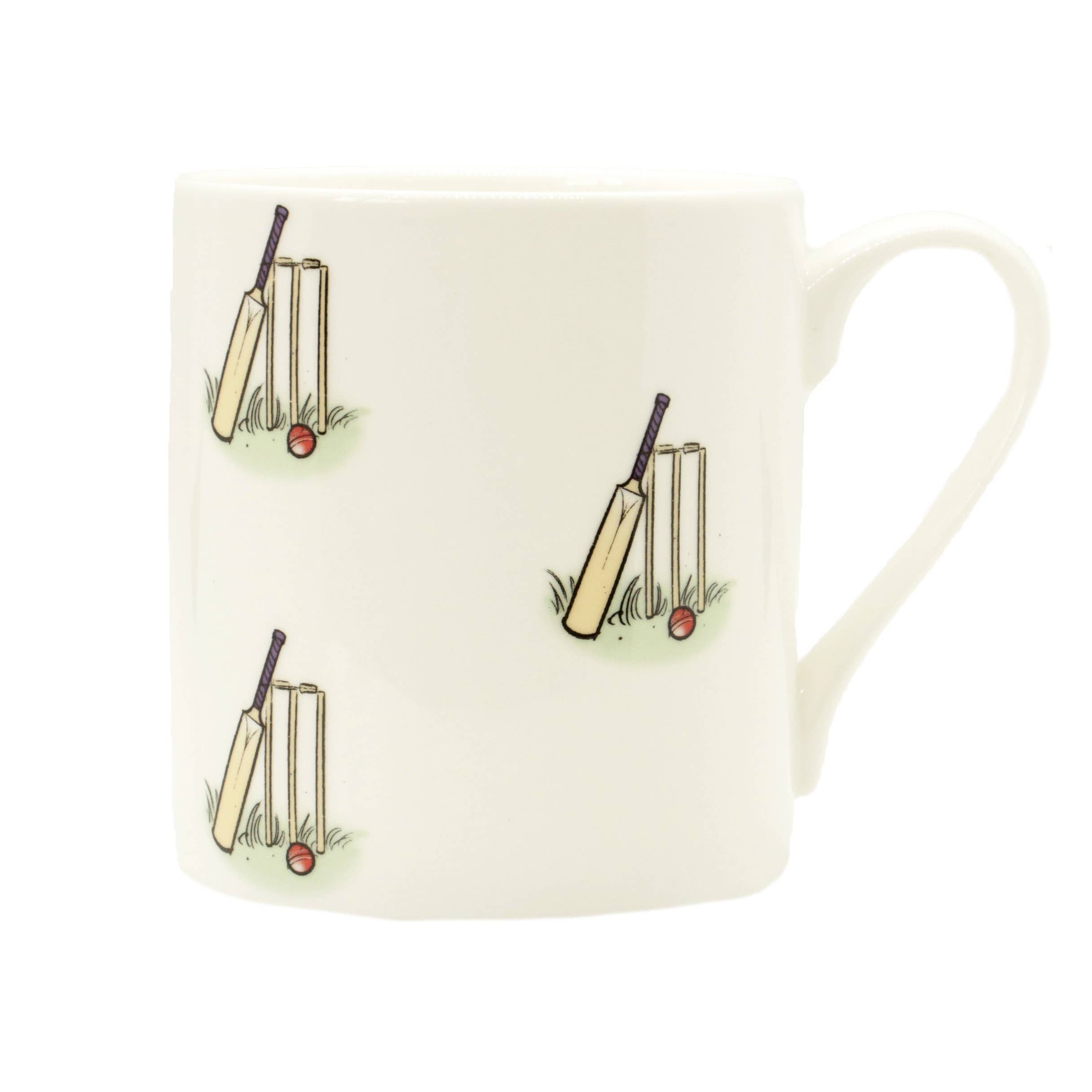 Cricket Illustration Fine Bone China Mug