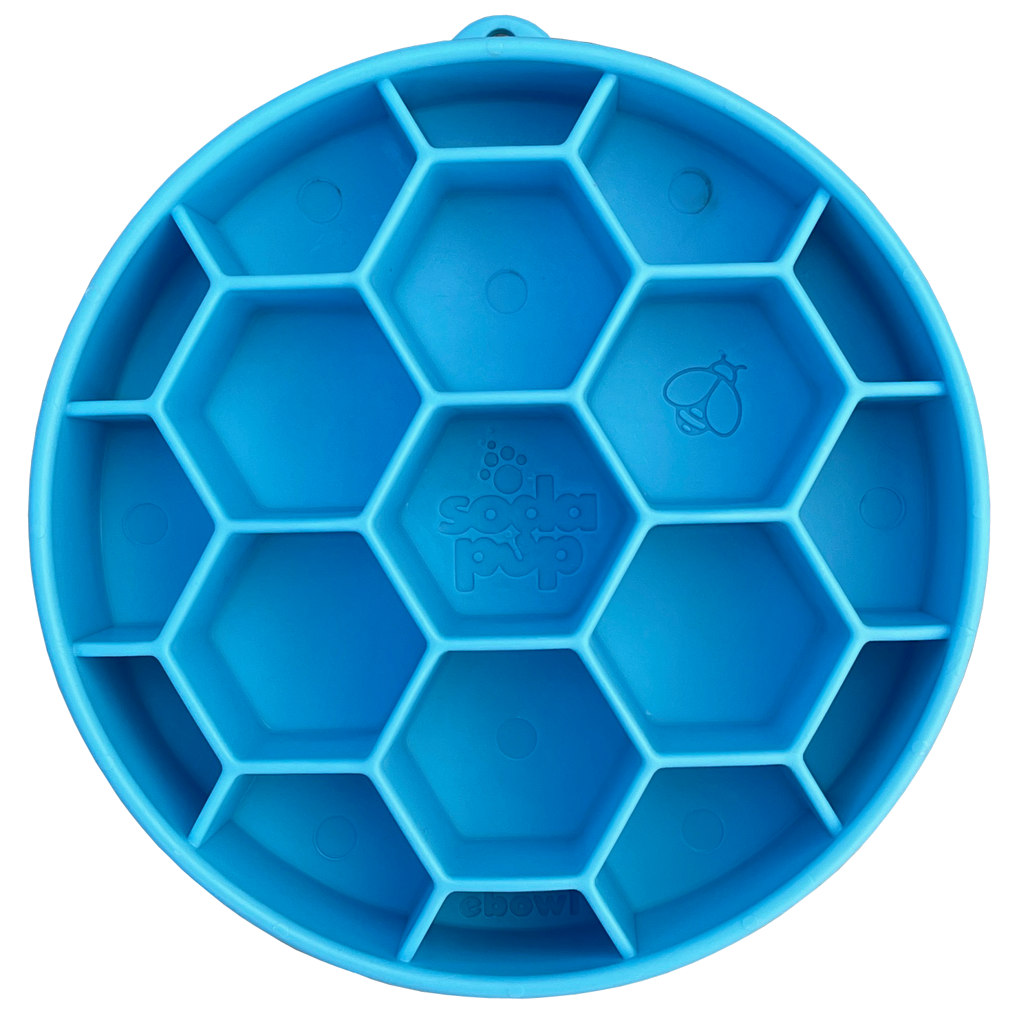 Honeycomb Design eBowl Enrichment Slow Feeder Bowl for Dogs: Yellow