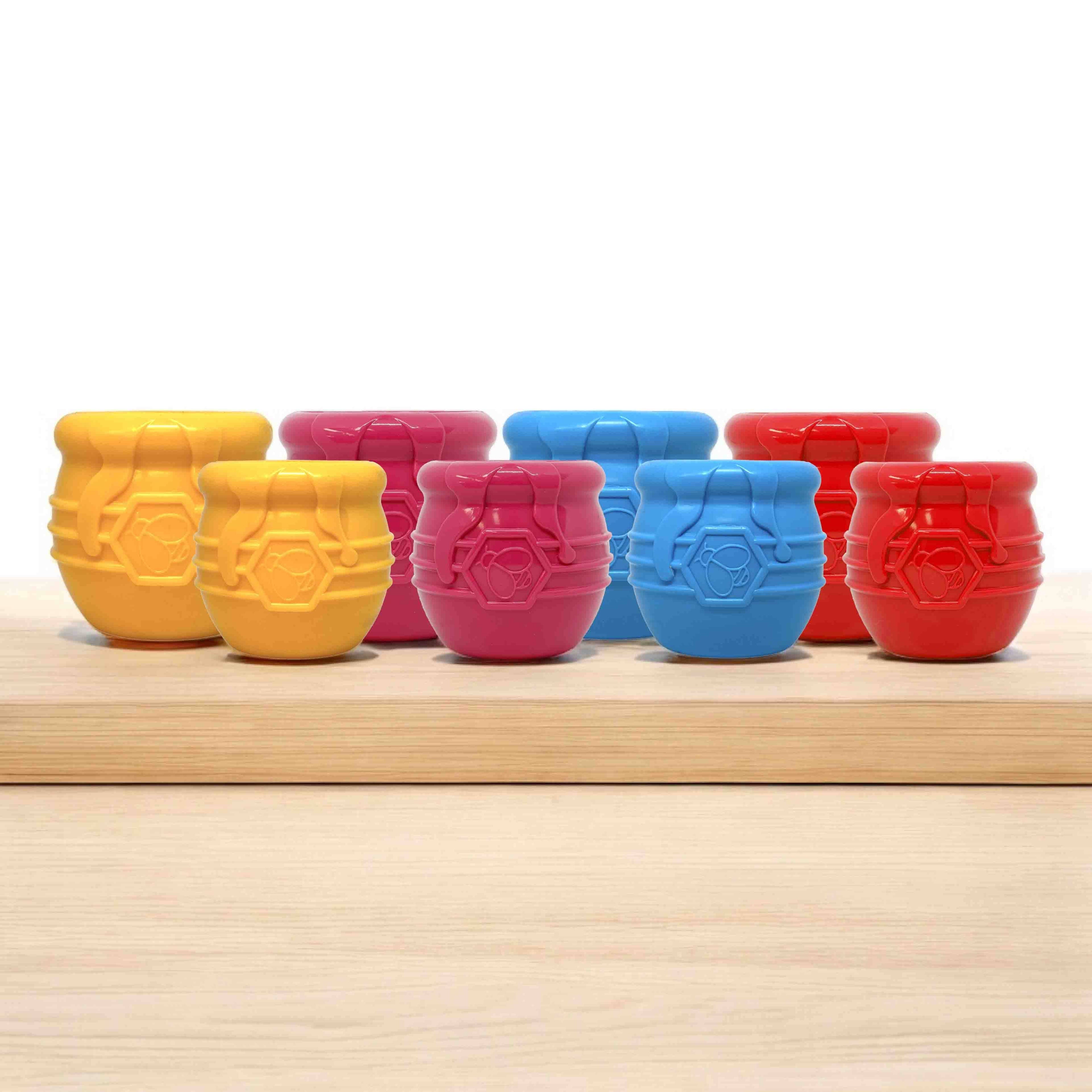 PUP-X Honey Pot Treat Dispenser: Pink / Large